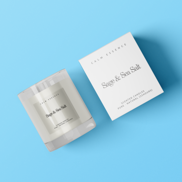 鼠尾草與海鹽香薰蠟燭 Sage & Sea Salt Scented Candle