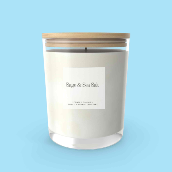 鼠尾草與海鹽香薰蠟燭 Sage & Sea Salt Scented Candle