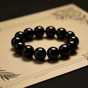 暗夜守護石黑曜石手串Obsidian Bracelet