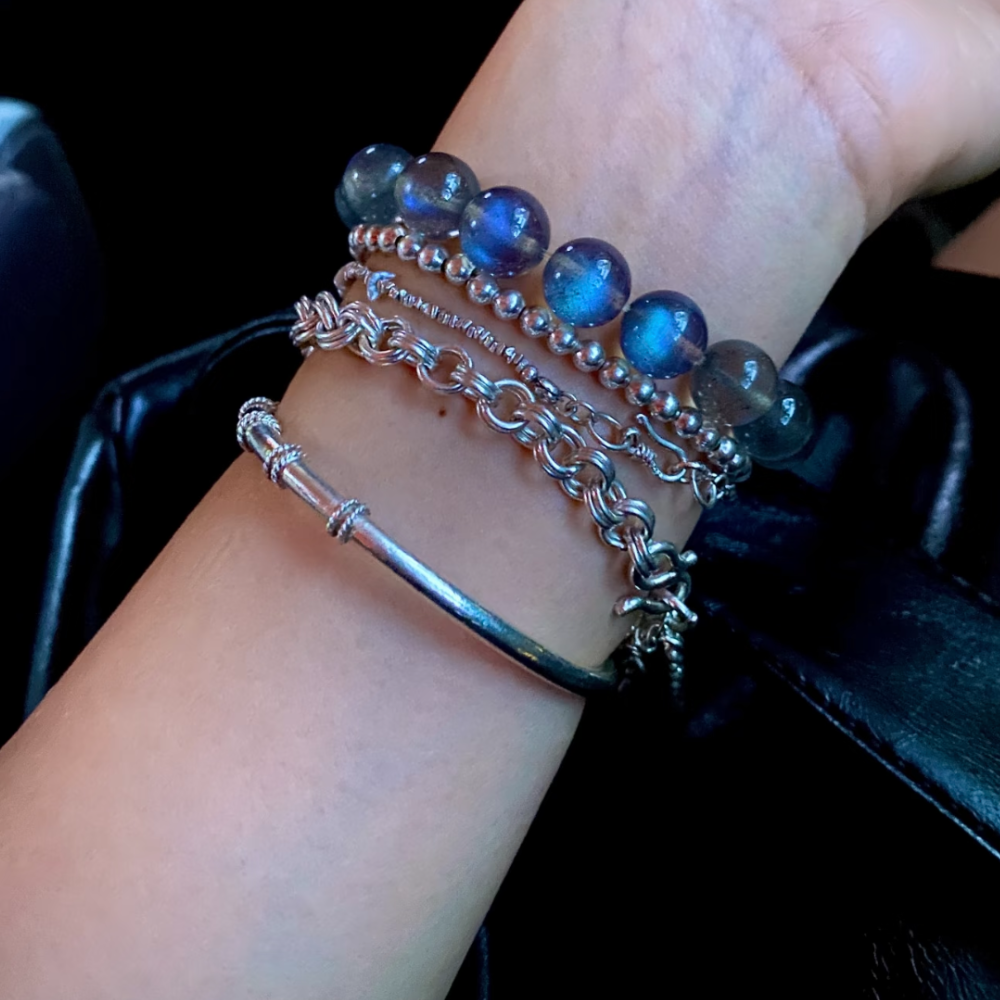 靈光守護石拉長石手串 Labradorite Bracelet - Image 4