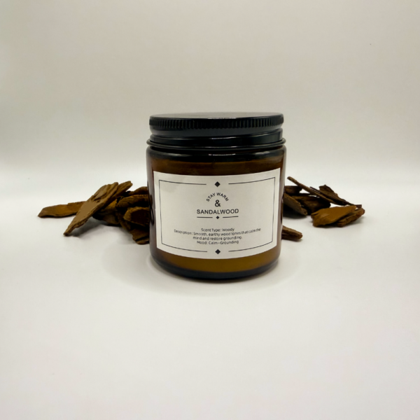 檀香靜定香薰蠟燭 Sandalwood Scented Candle