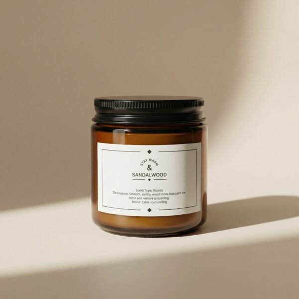 檀香味香薰蠟燭 Sandalwood Scented Candle